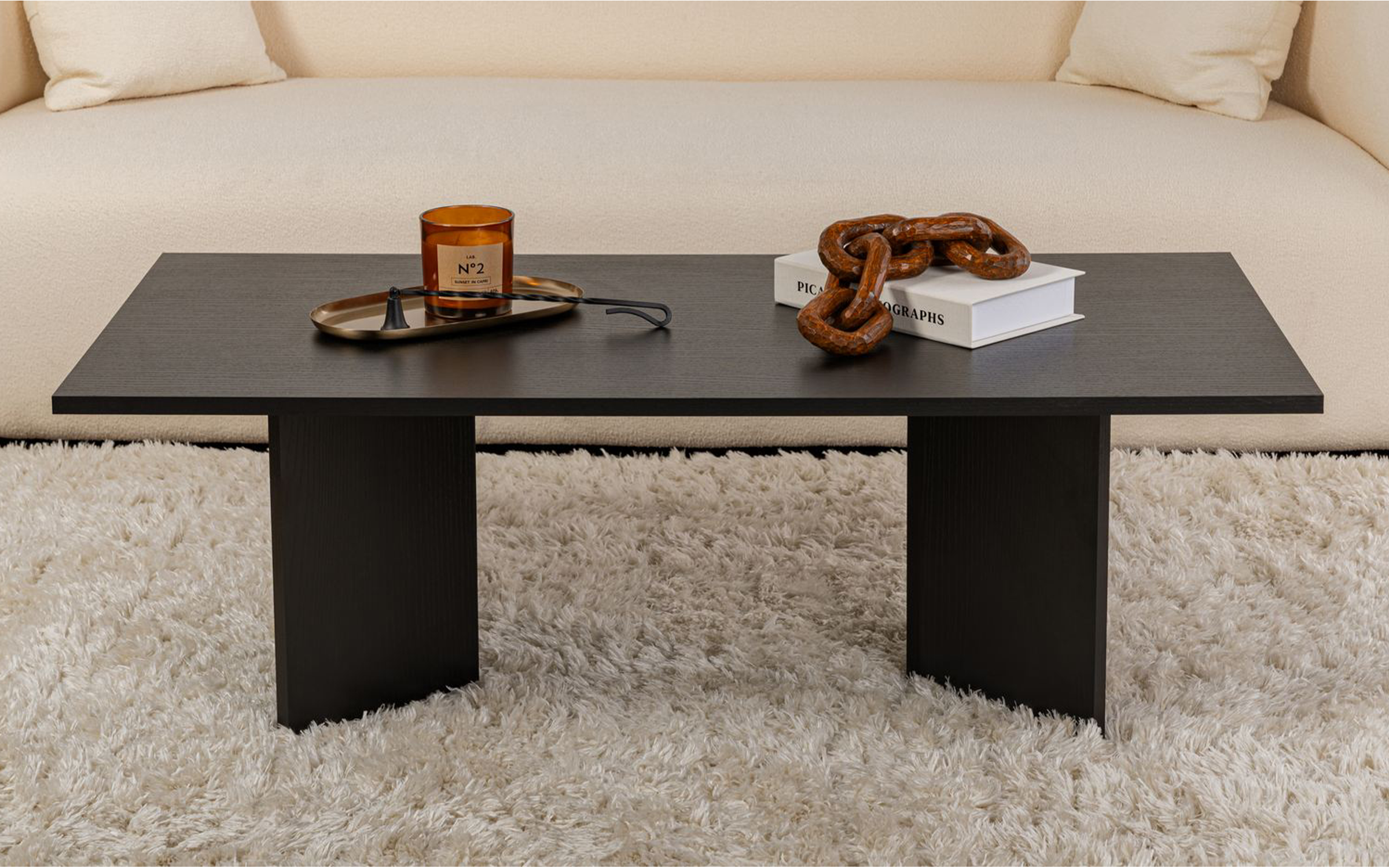 Masuta de cafea Sabin, negru  2